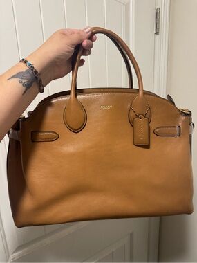 NWT Coach Empire Satchel 40 Honey Brown